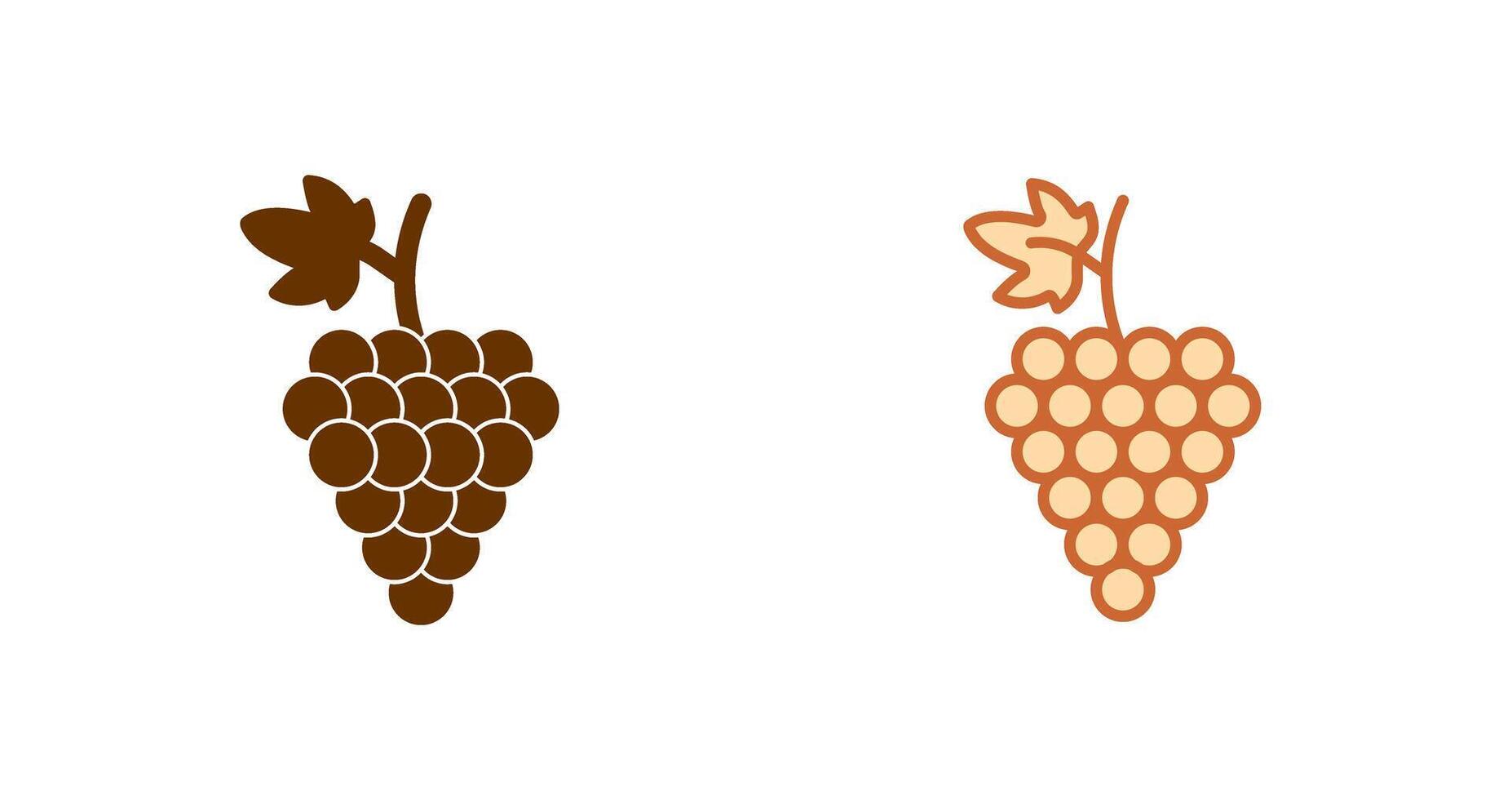 Grapes Icon Design vector