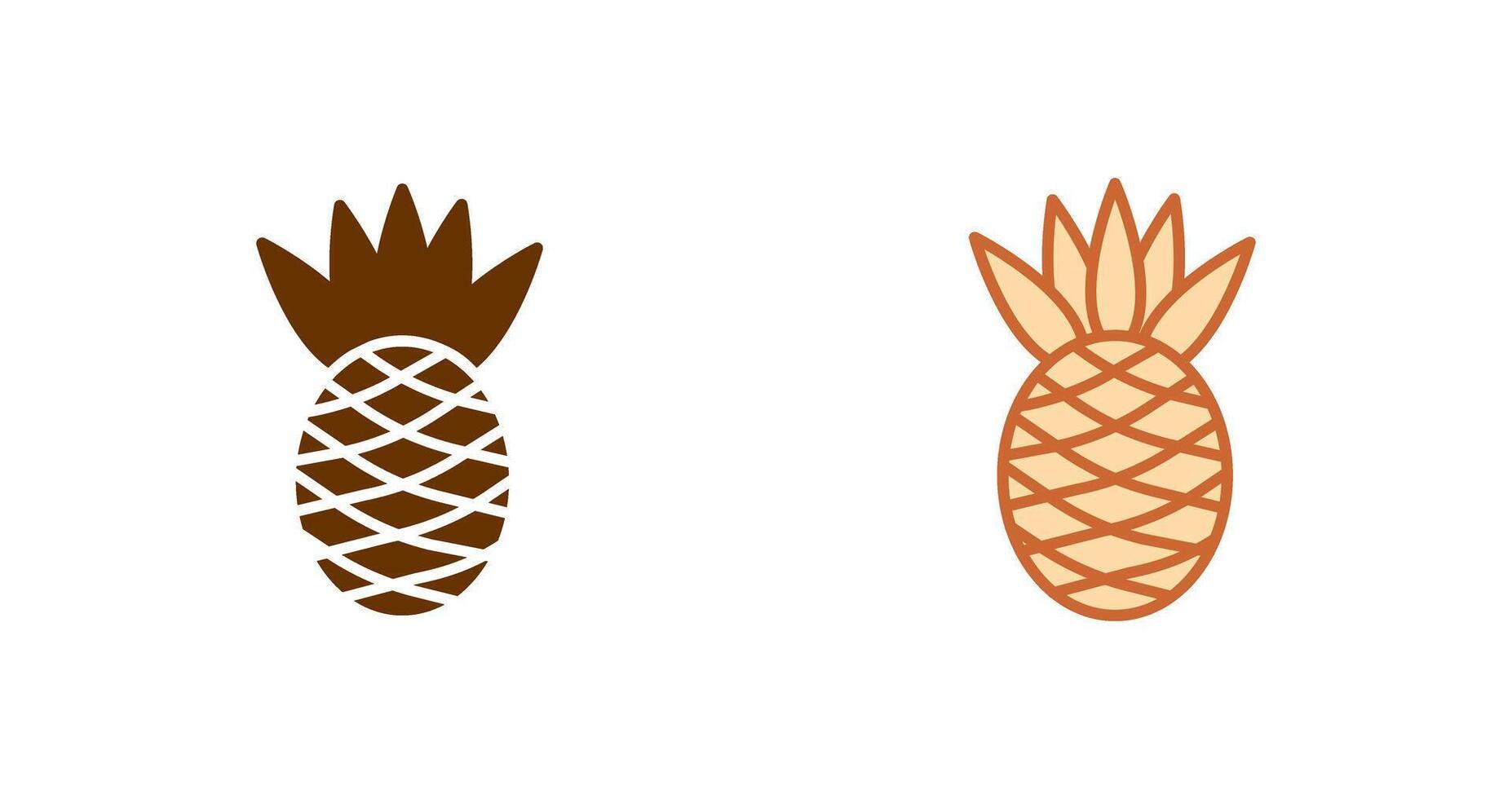 diseño de icono de piña vector