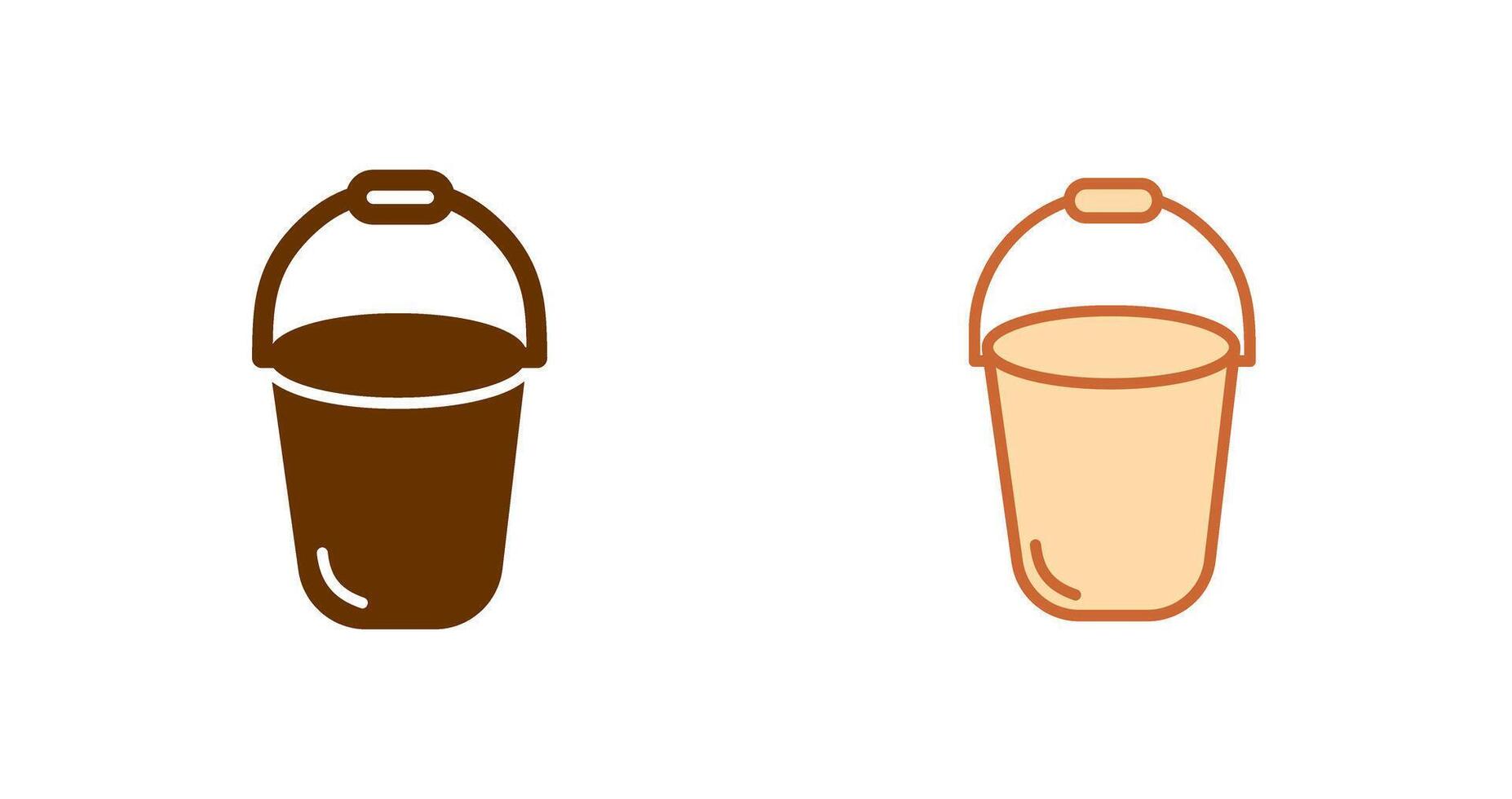 Bucket Icon Design vector