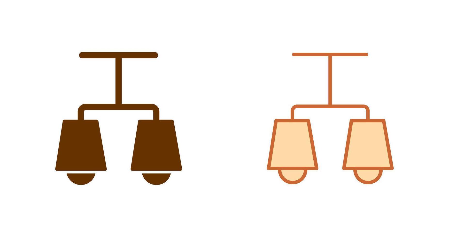 Lit Lamp Icon Design vector