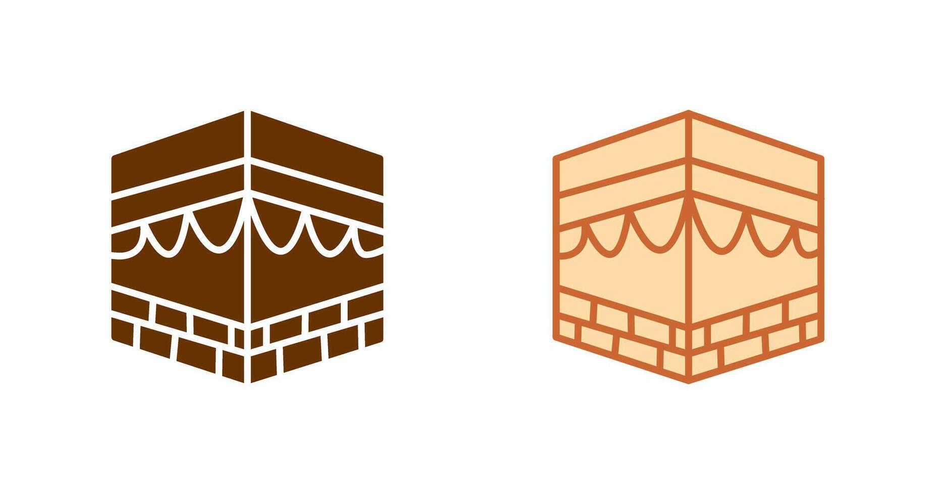 kana kaaba icono diseño vector