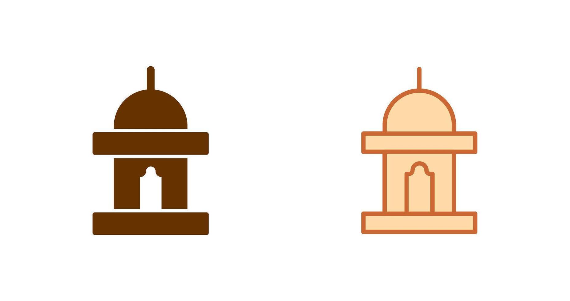 Mimbar Icon Design vector