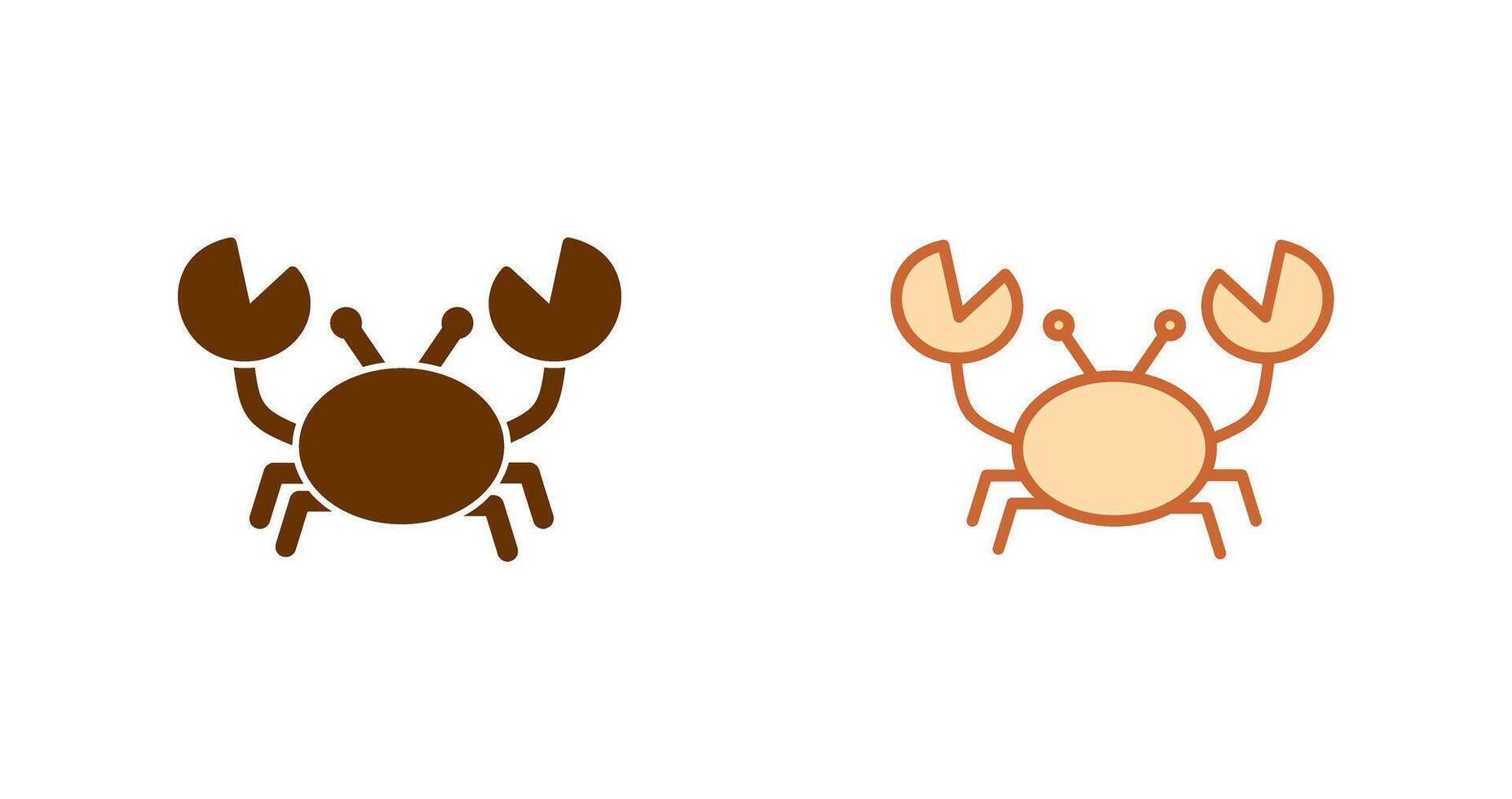Crab Icon Design vector