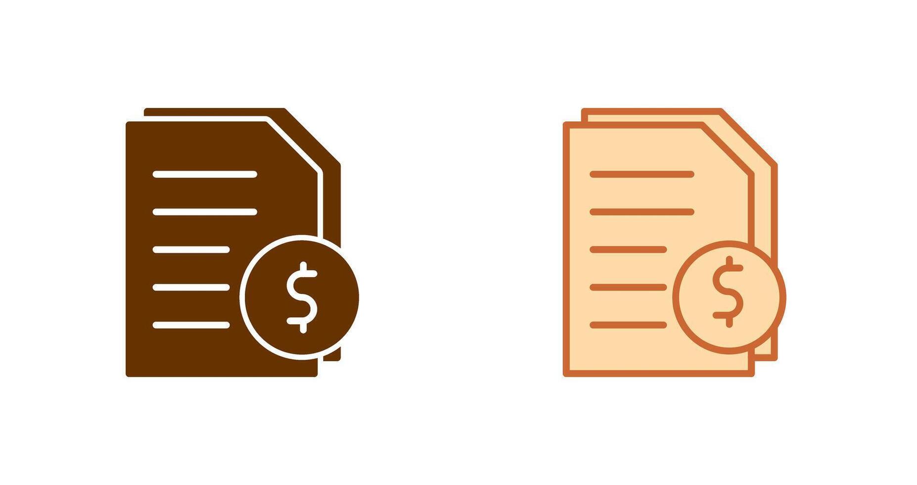 Invoices Icon Design vector