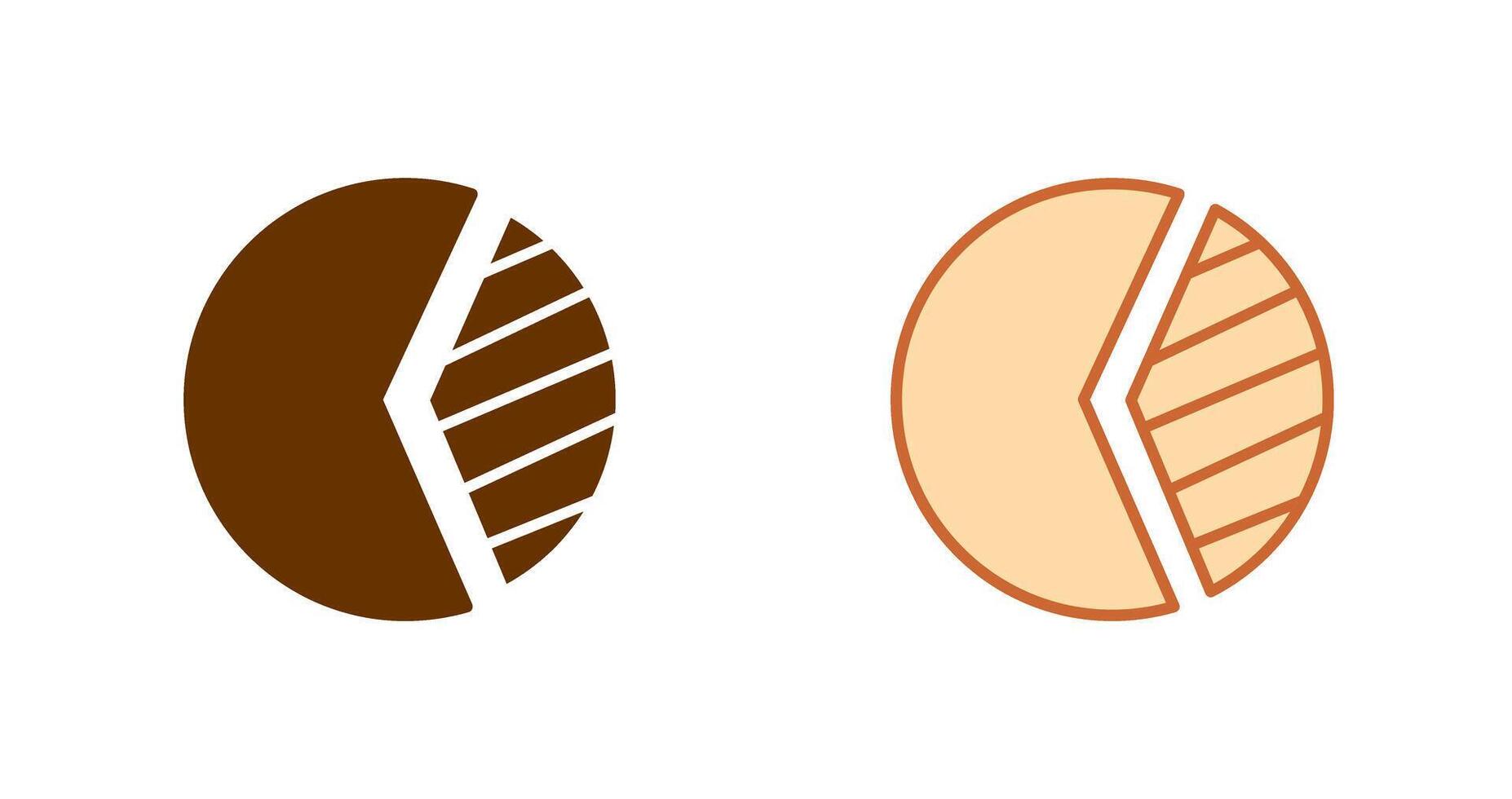 Pie Chart Icon Design vector