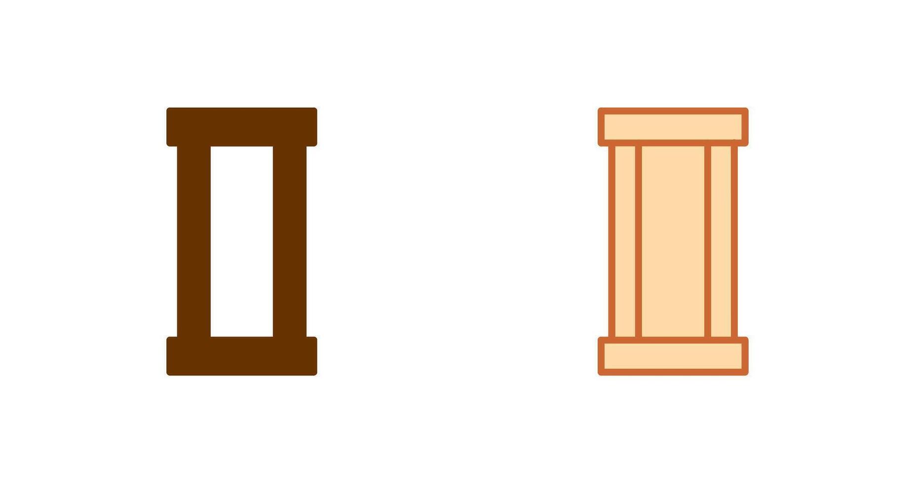 Column Icon Design vector