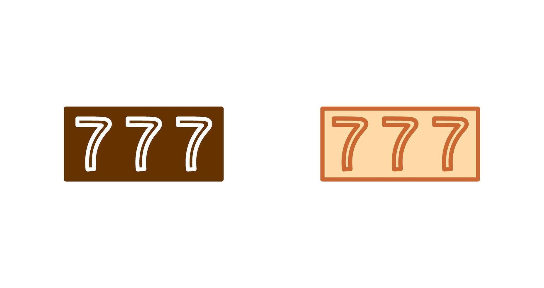 Triple Sevens Icon Design vector