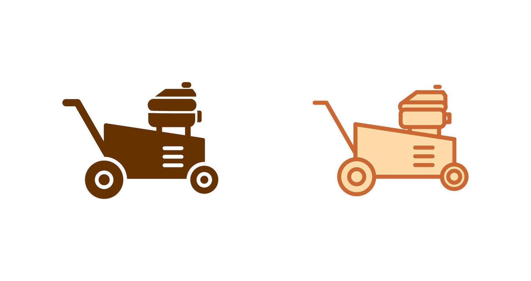 Lawn Mower Icon Design vector