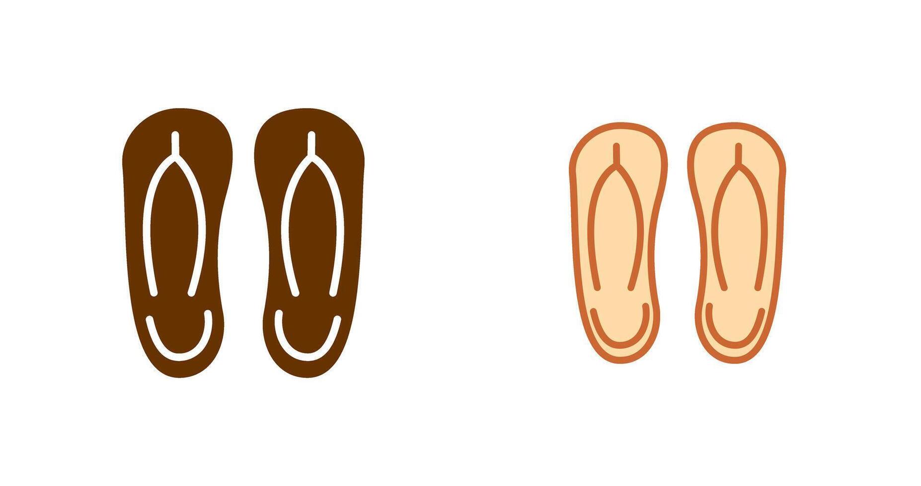 Slippers Icon Design vector