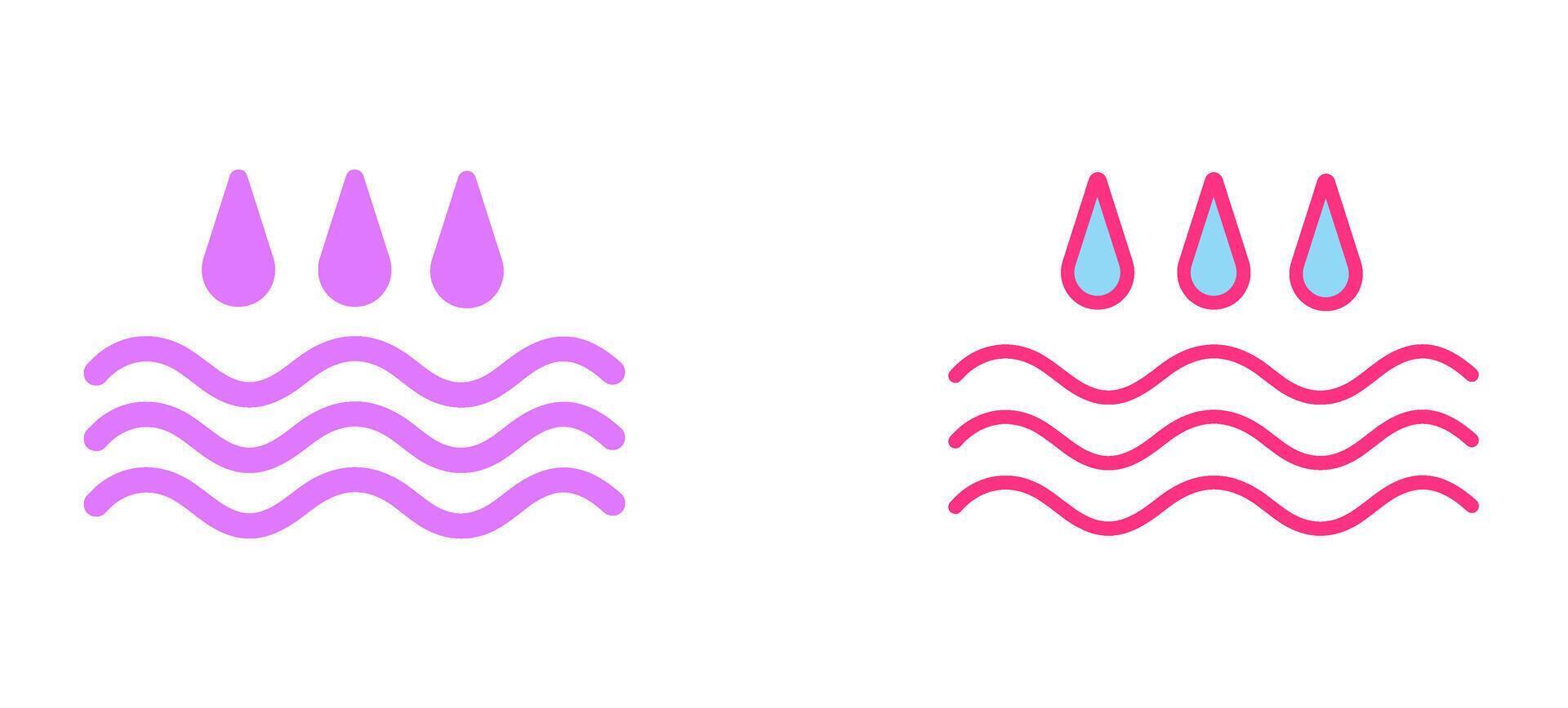 Drops Icon Design vector