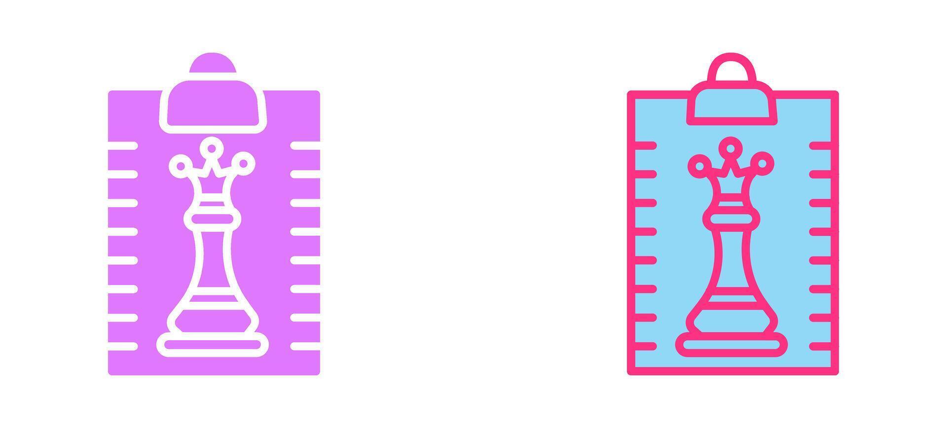 Clipboard Chess Icon vector