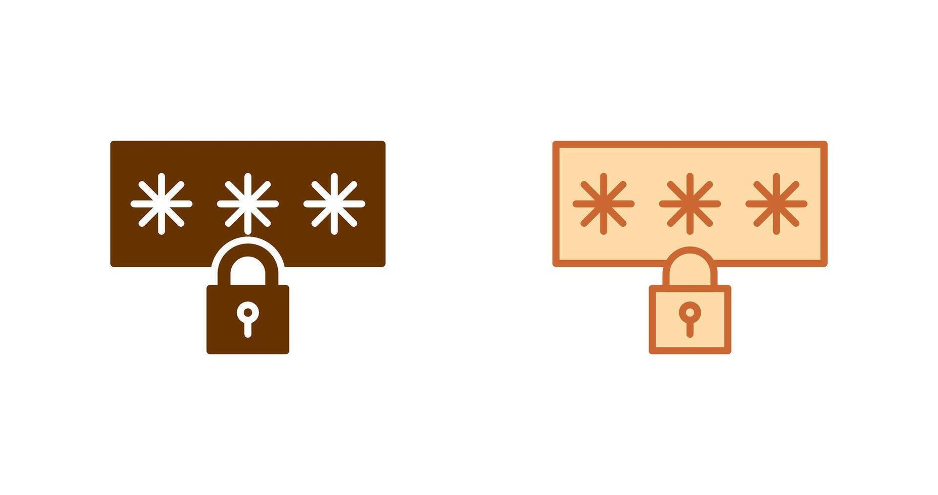 Password Icon Design vector