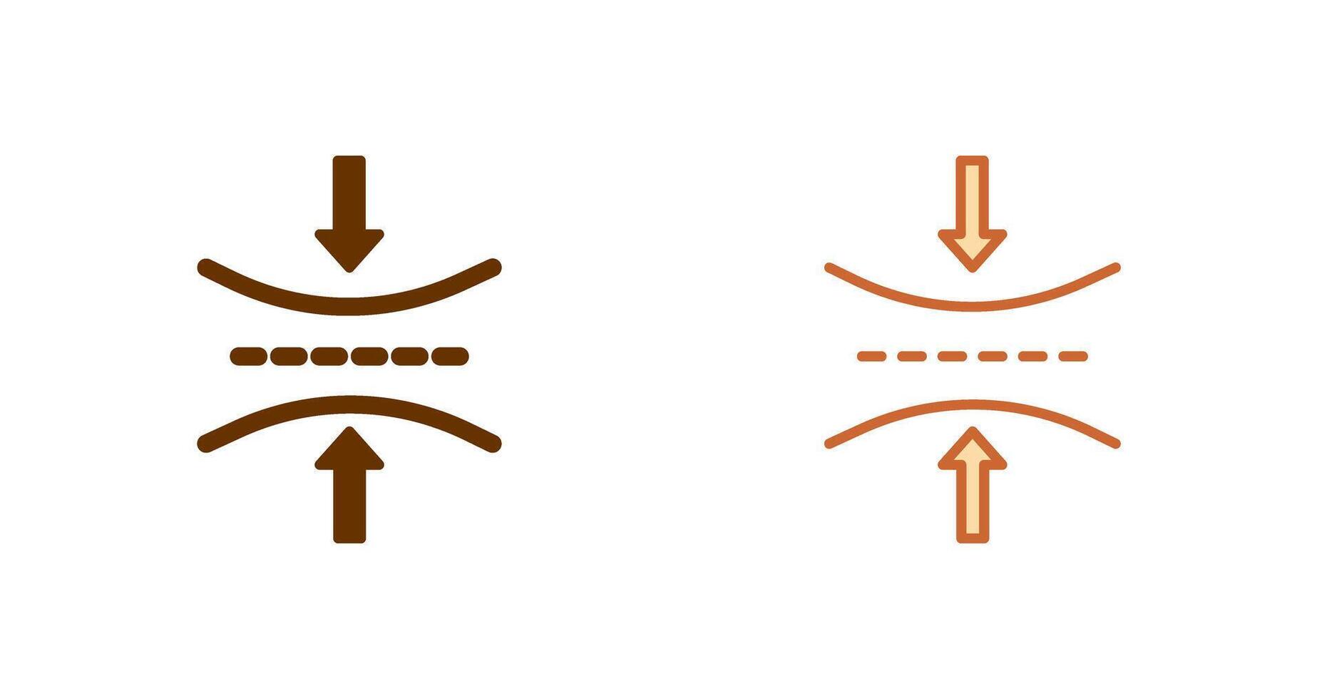 elasticidad icono diseño vector