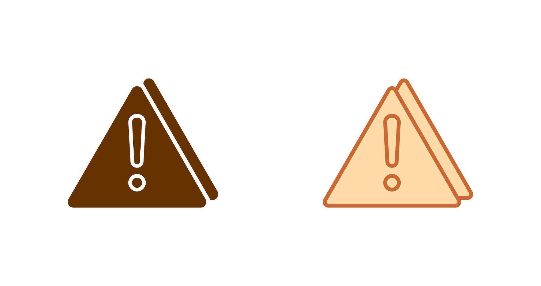 Warning Icon Design vector