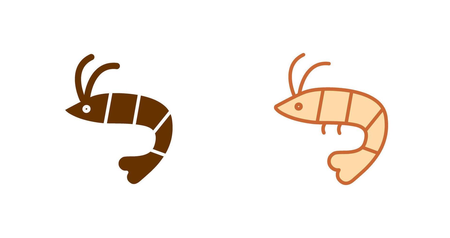 Shrimp Icon Design vector