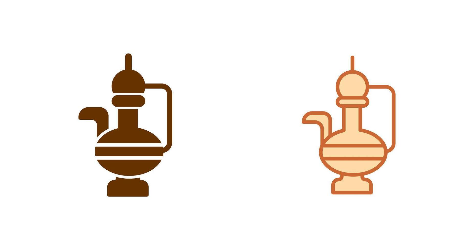 icono de té árabe vector