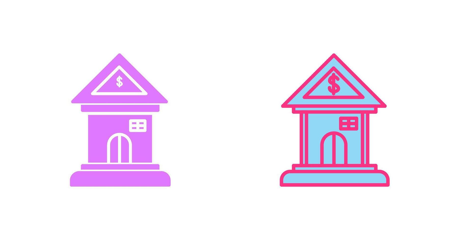 diseño de icono de banco vector