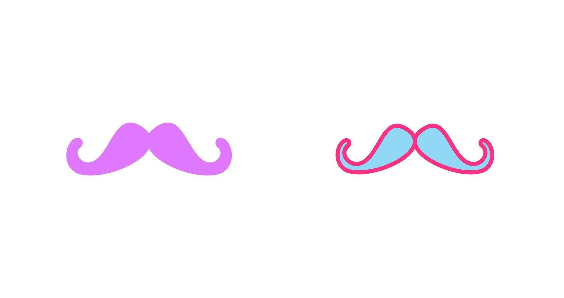 Moustache Icon Design vector