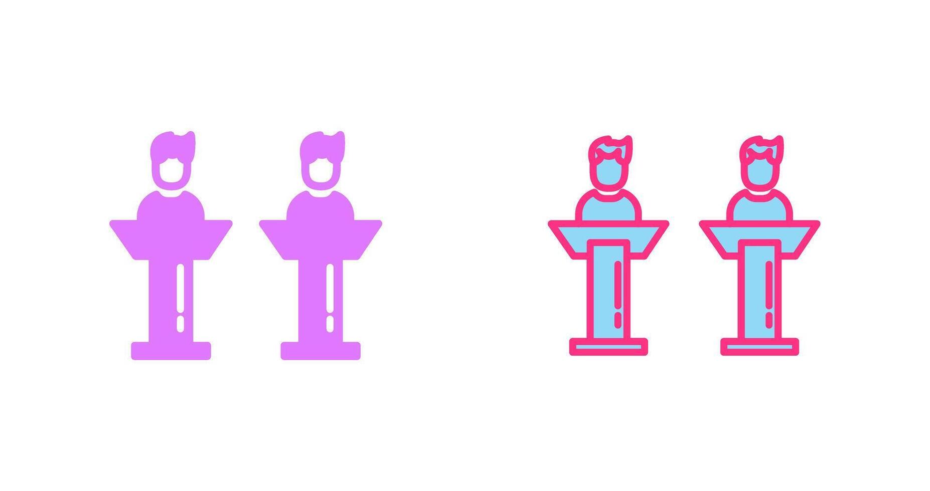 Debate Icon Design vector