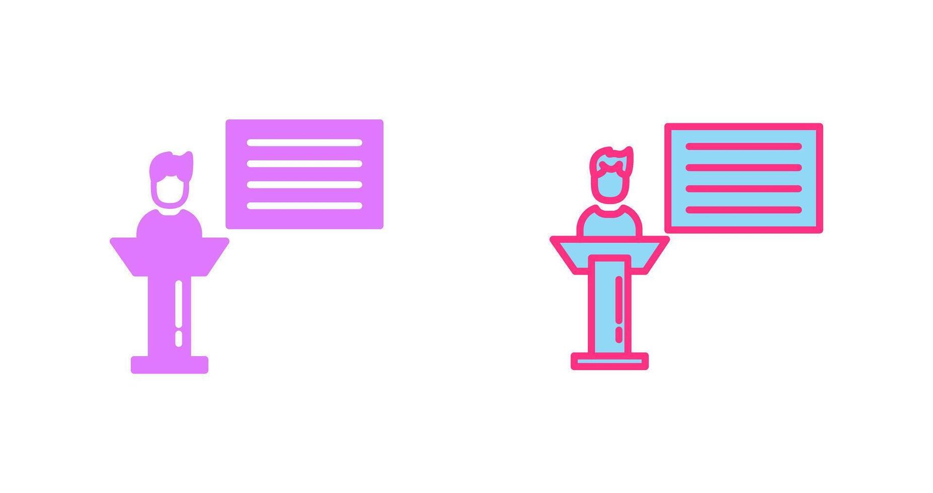Seminar Icon Design vector