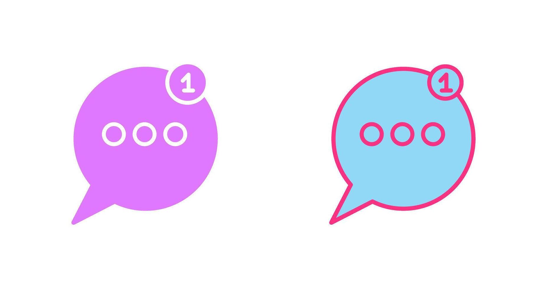 Message Bubbles Icon vector