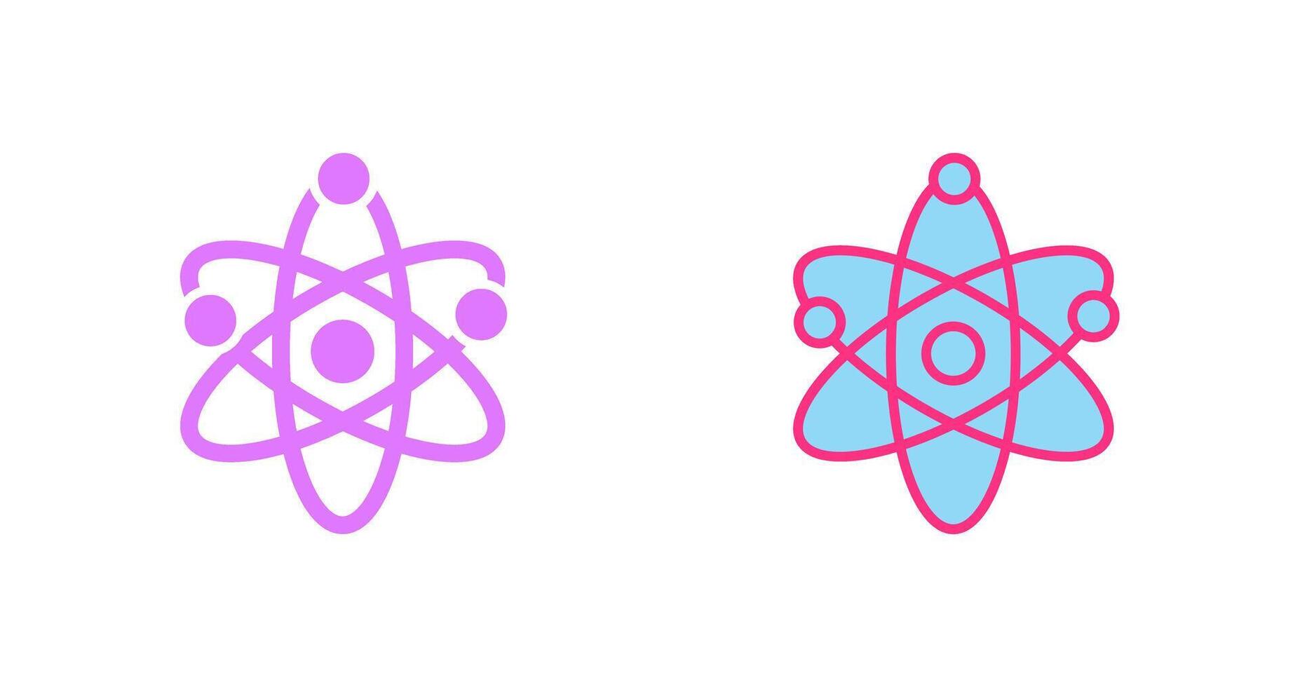 Atom Icon Design vector