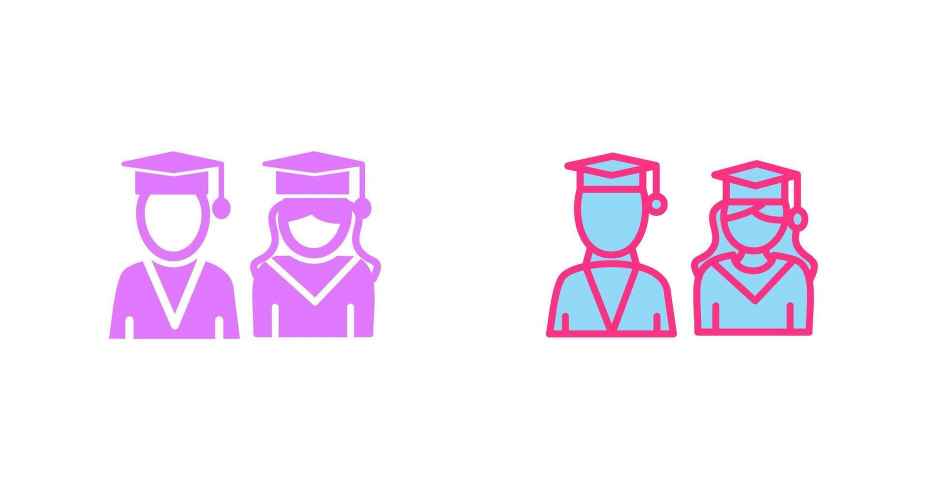 Graduates Icon Design vector