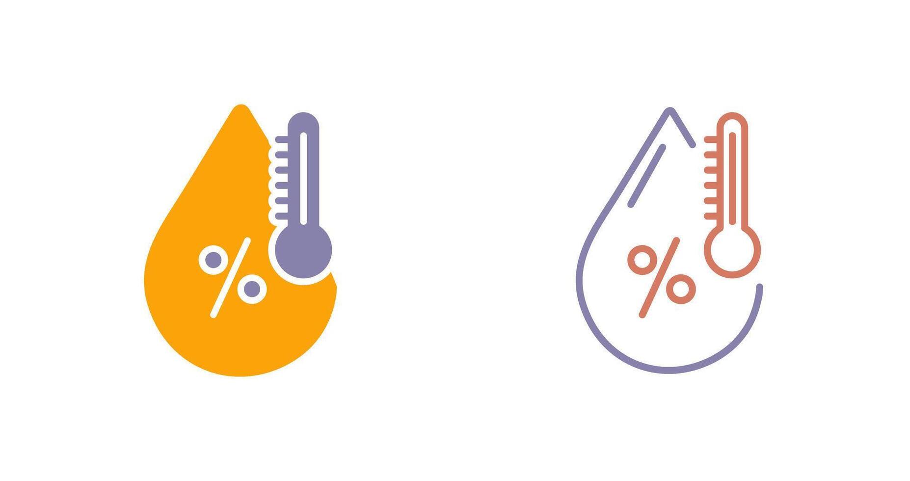 Humidity Icon Design vector