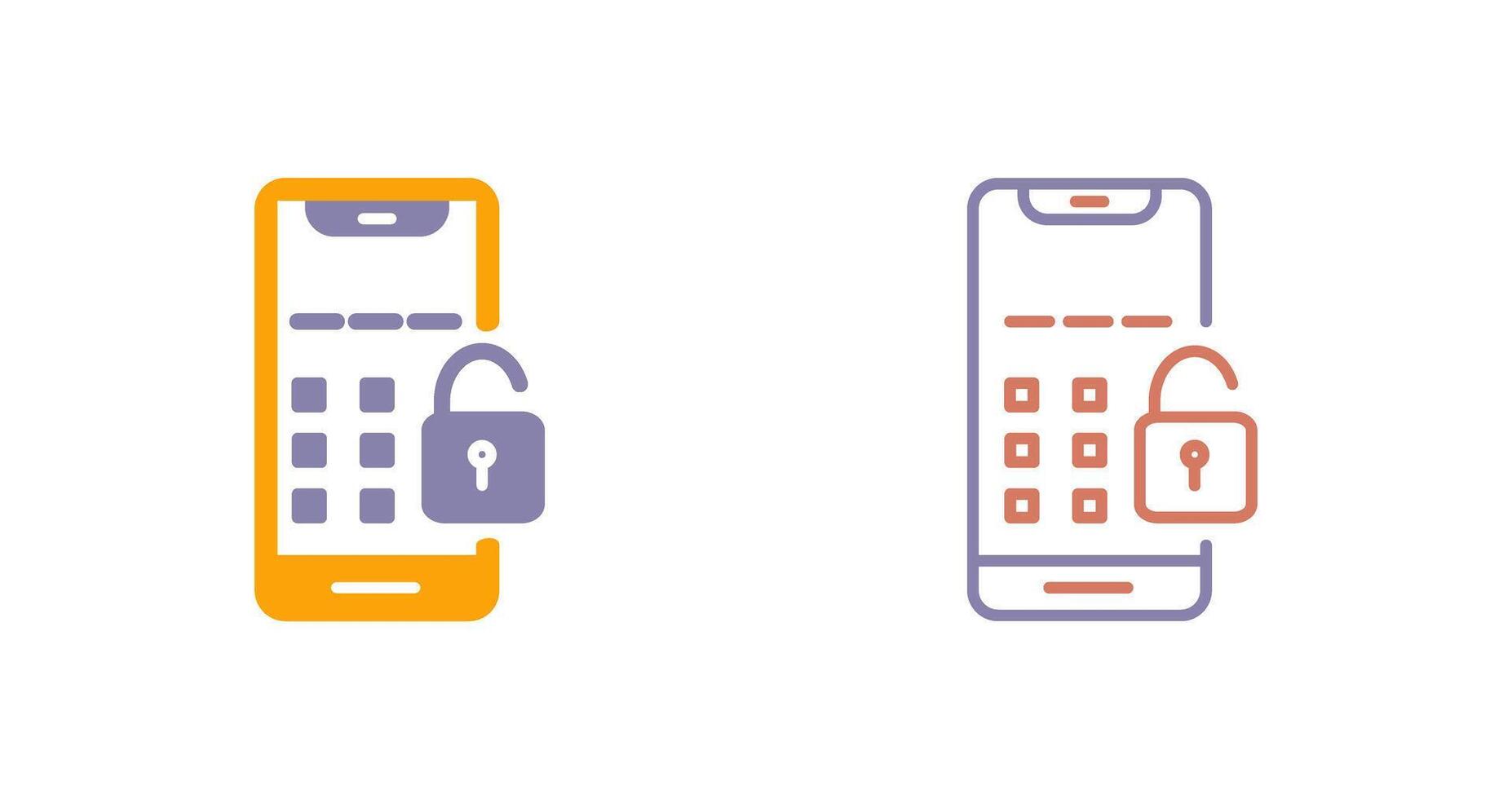Unlock Icon Design vector