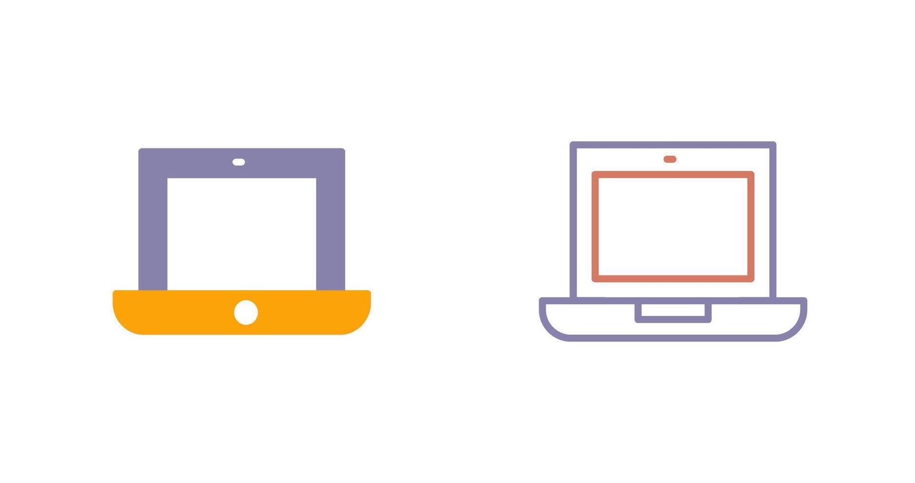 Laptop Icon Design vector