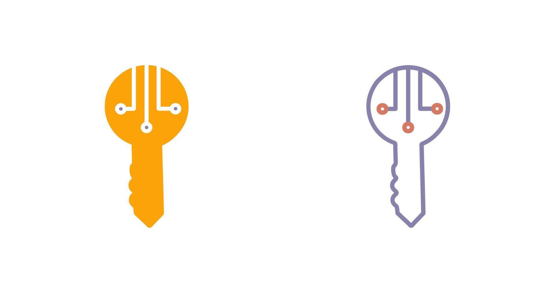 Keys Icon Design vector