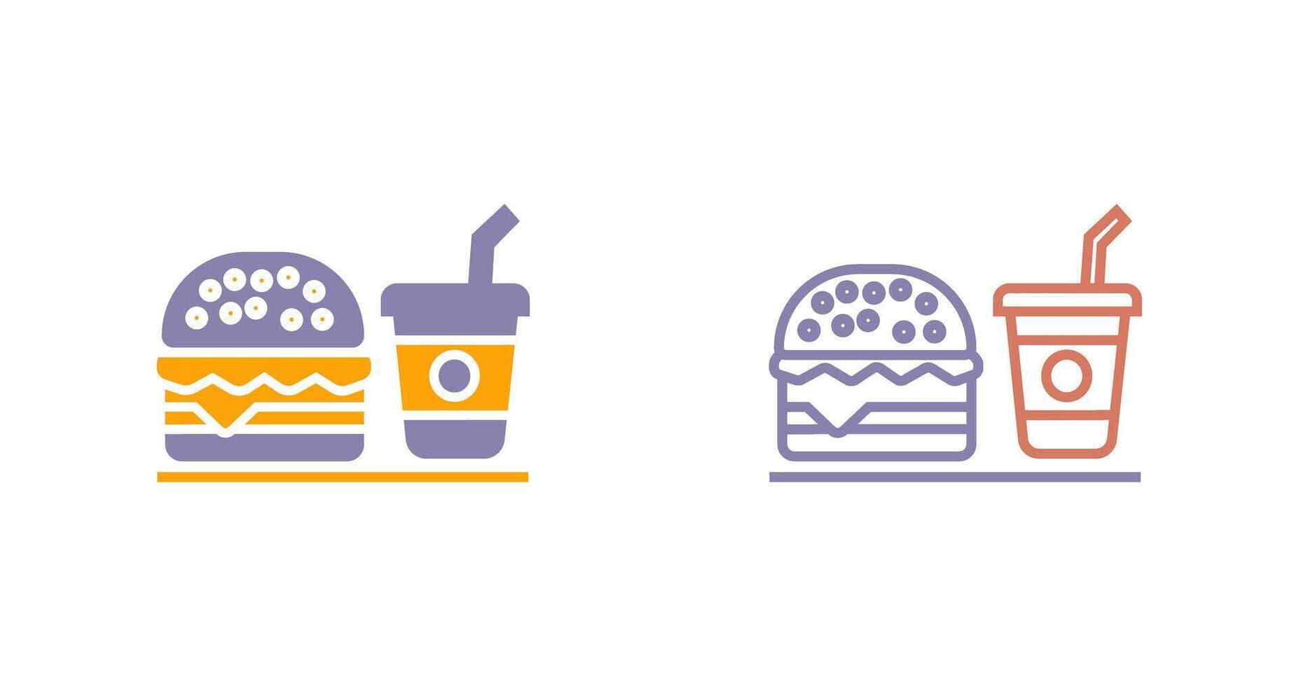 meriendas icono diseño vector