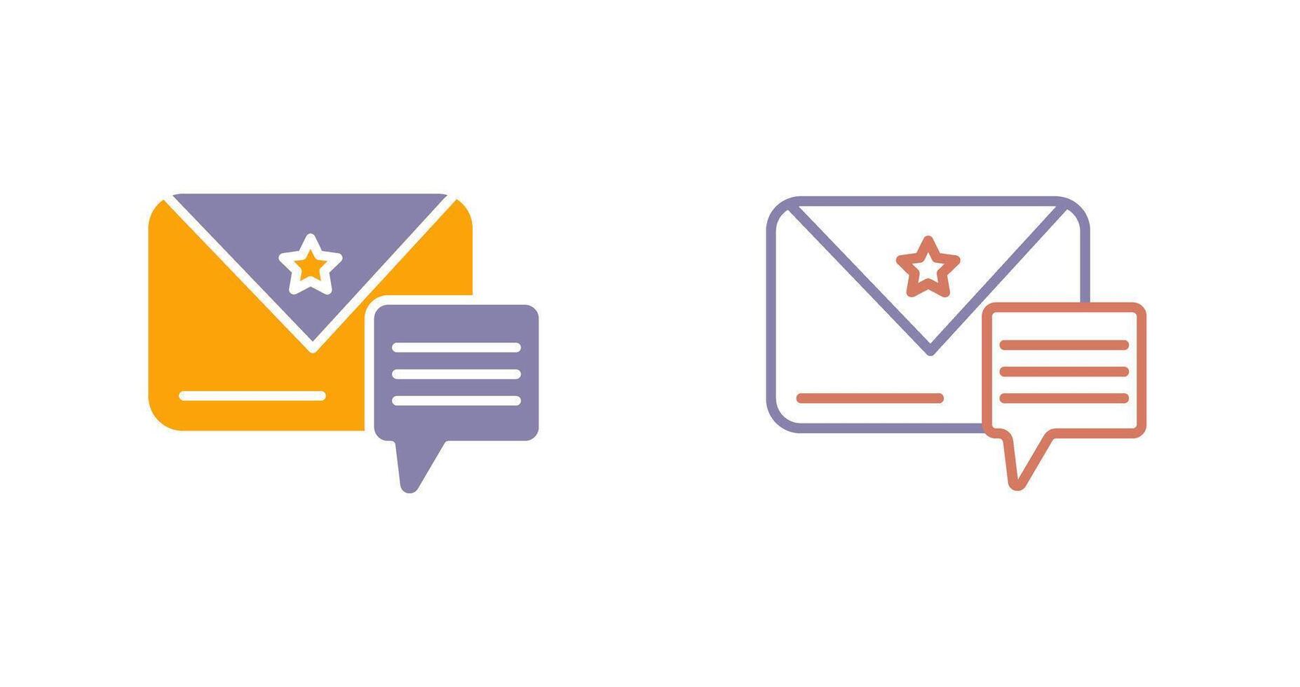 Message Icon Design vector