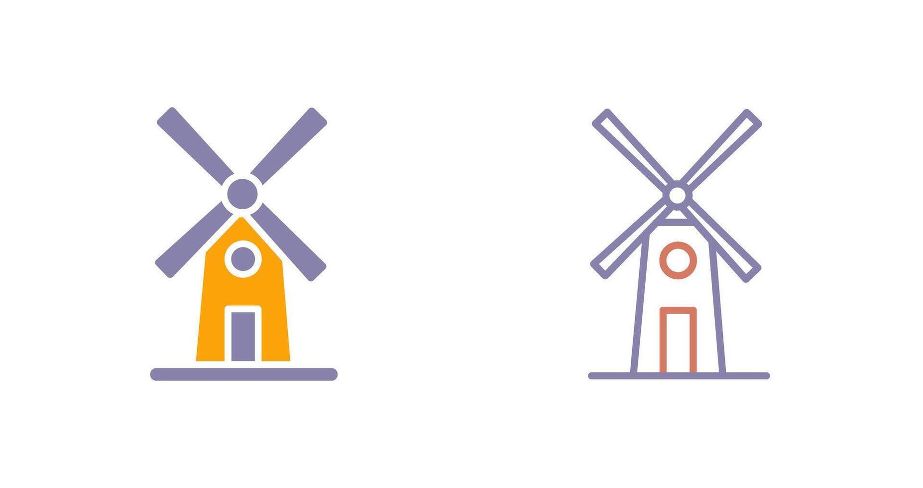 Windmill Icon Design vector