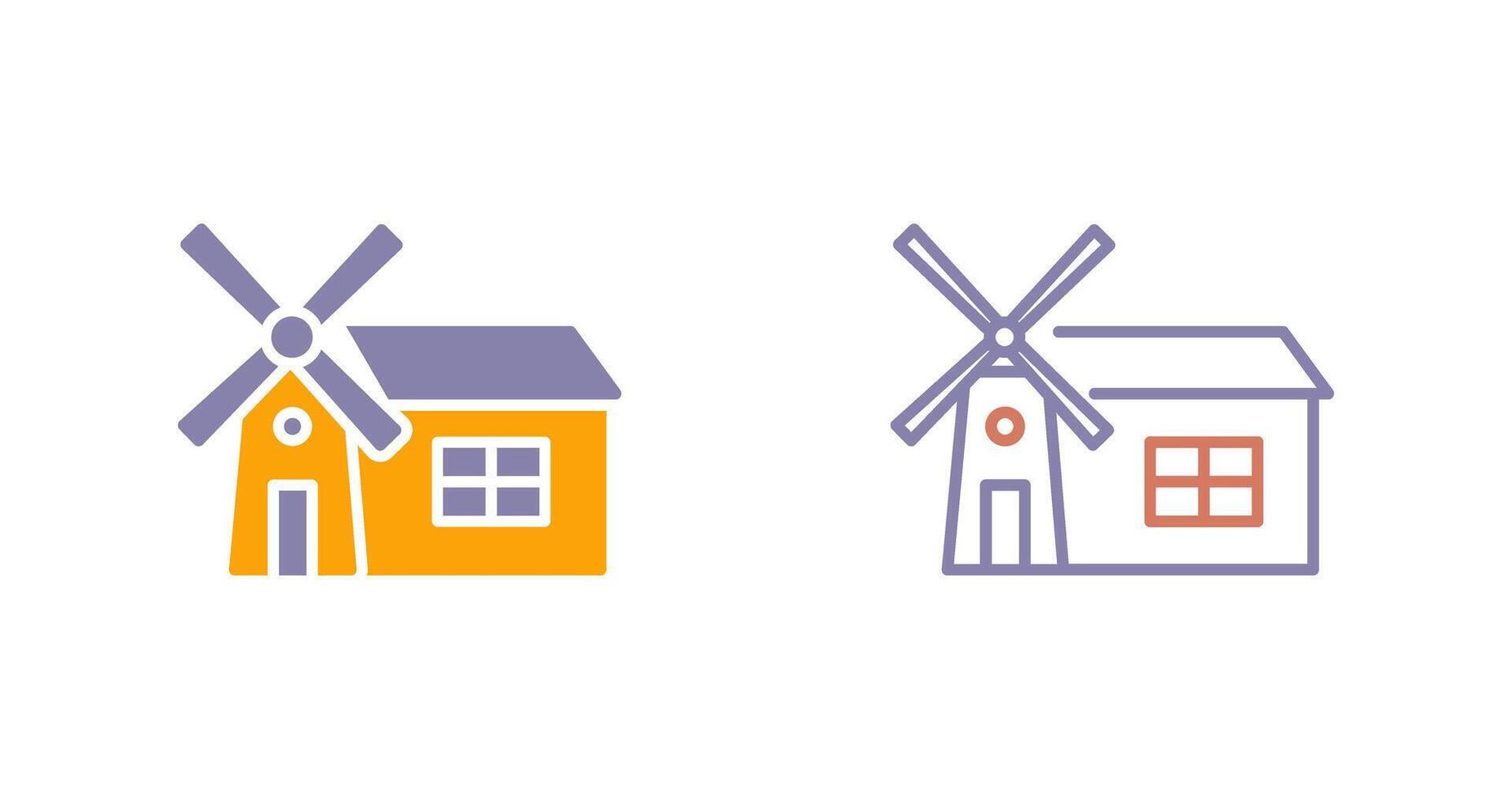 Windmill Icon Design vector