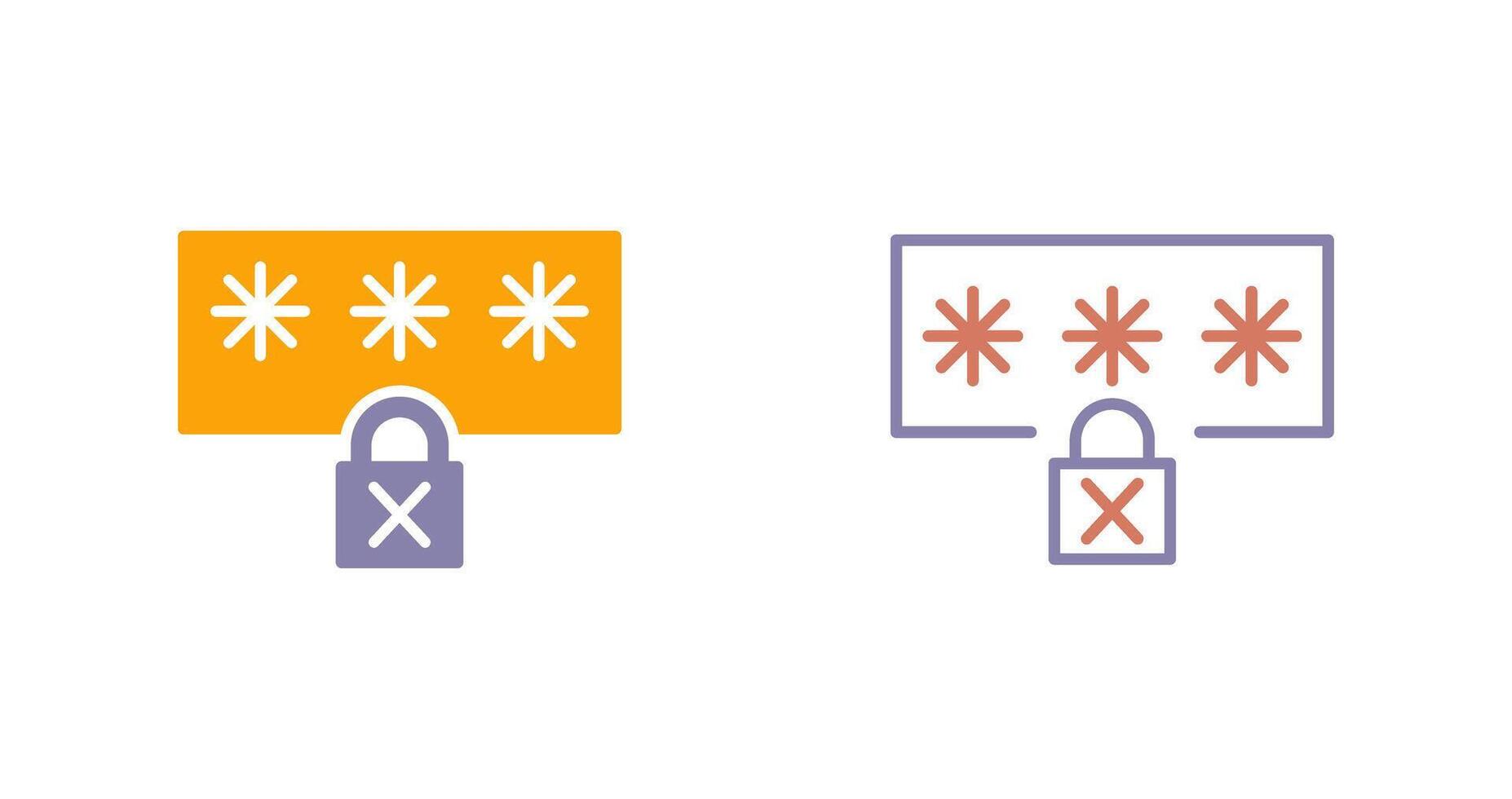 Insecure Icon Design vector