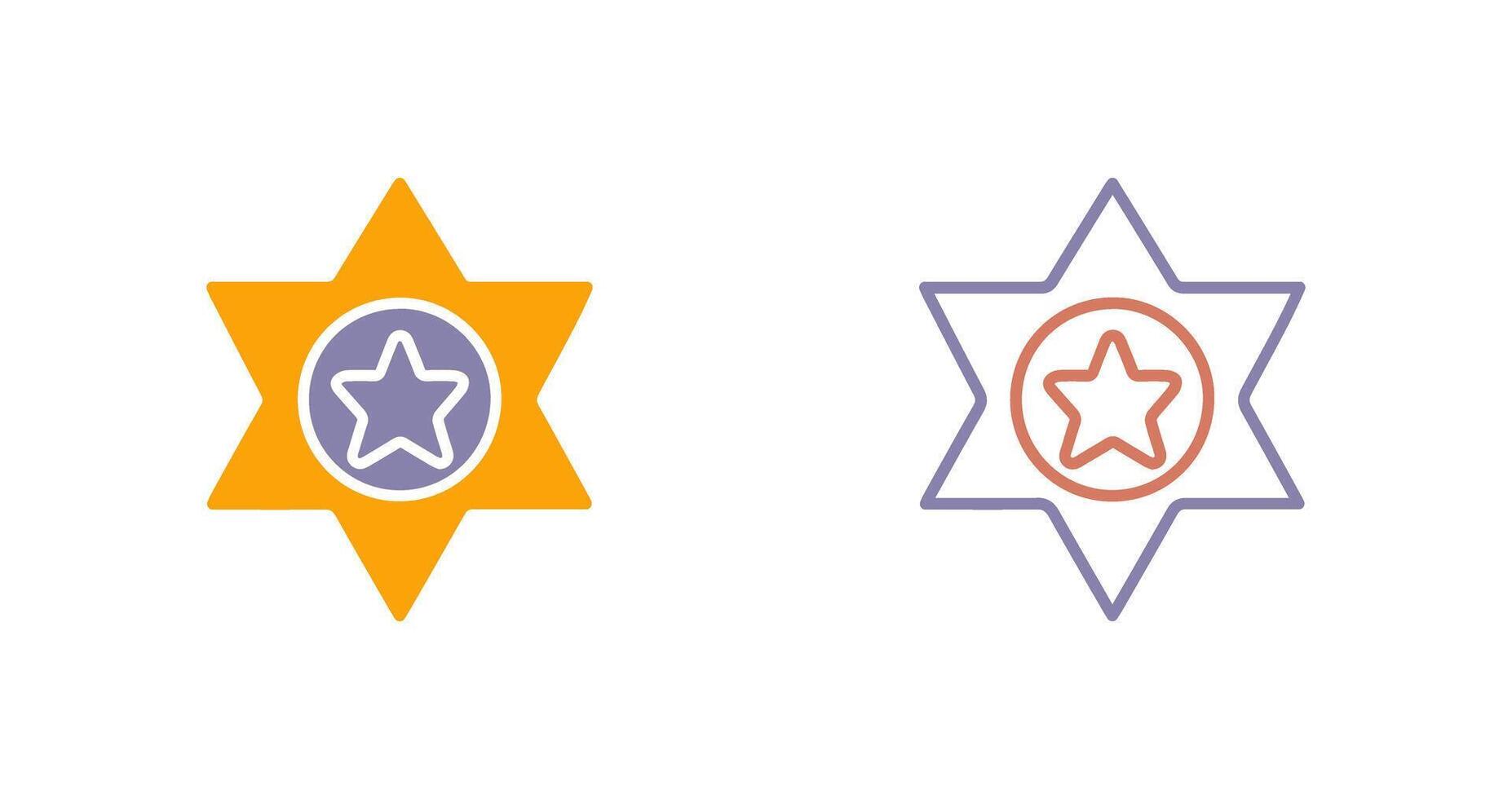 Sheriff Icon Design vector