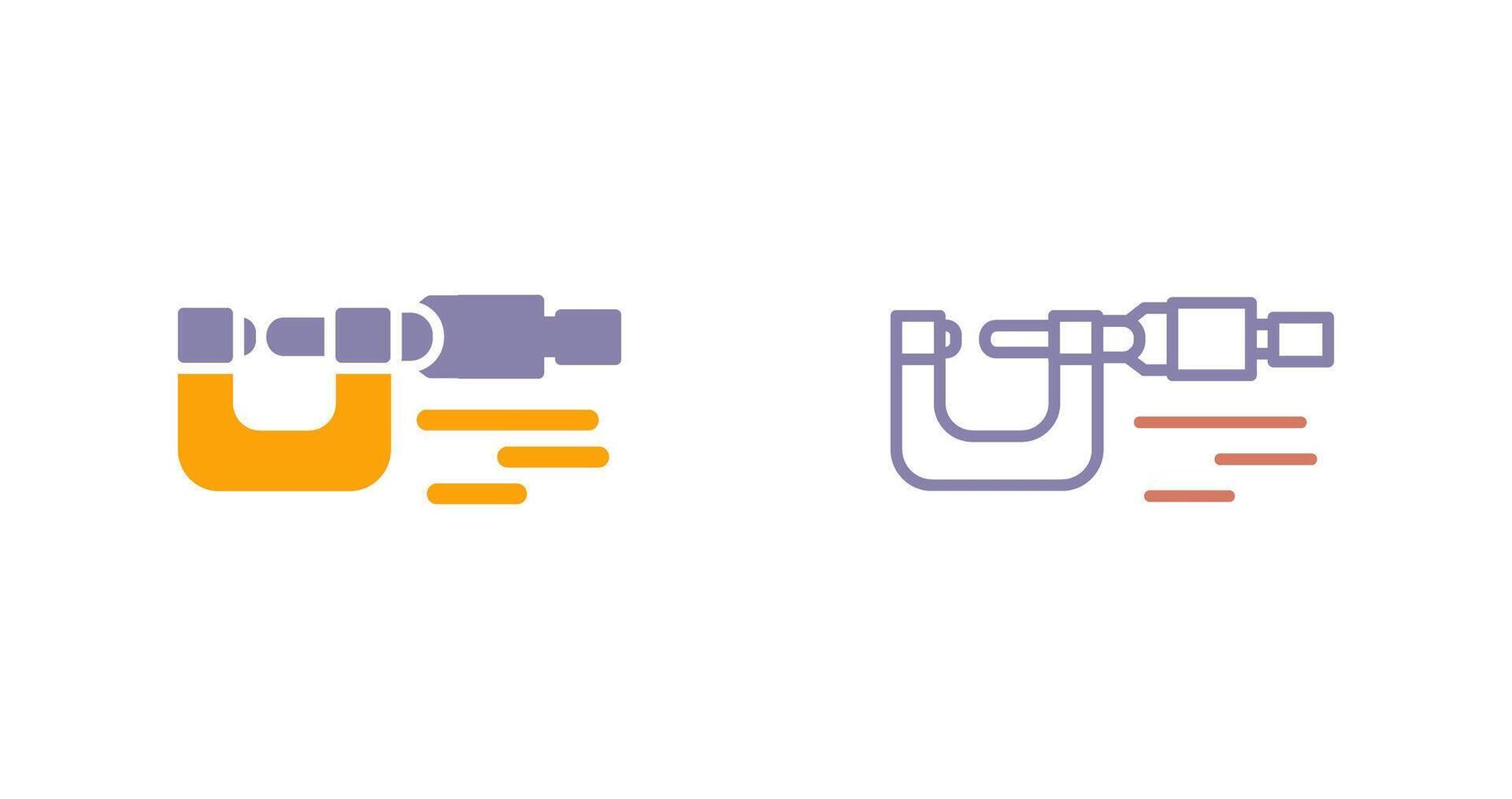Micrometer Icon Design vector