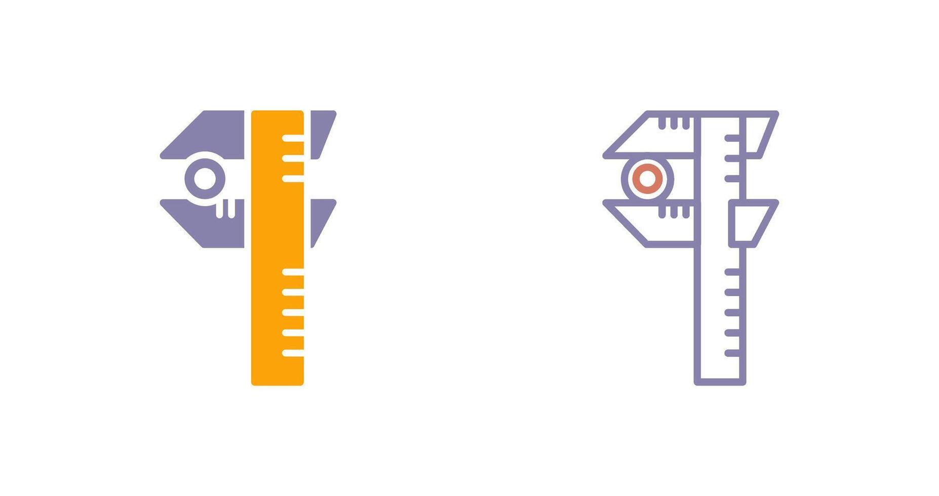 Caliper Icon Design vector