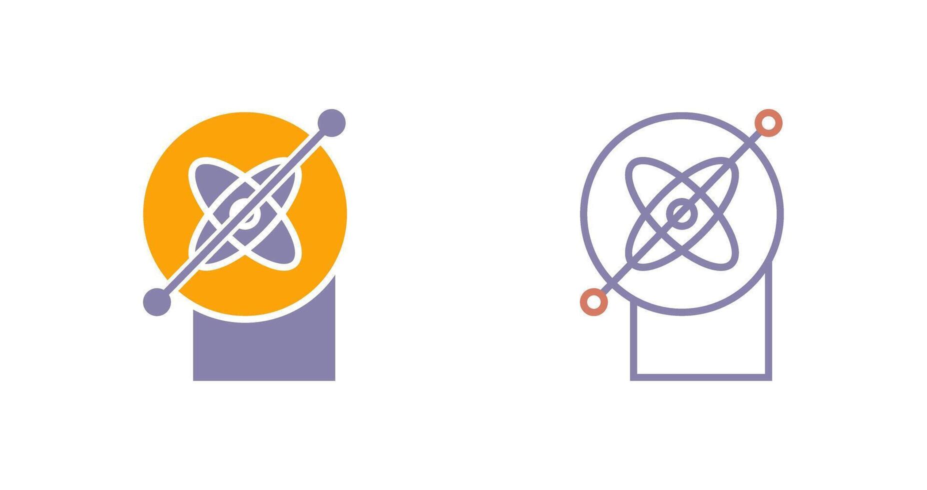 Gyroscope Icon Design vector