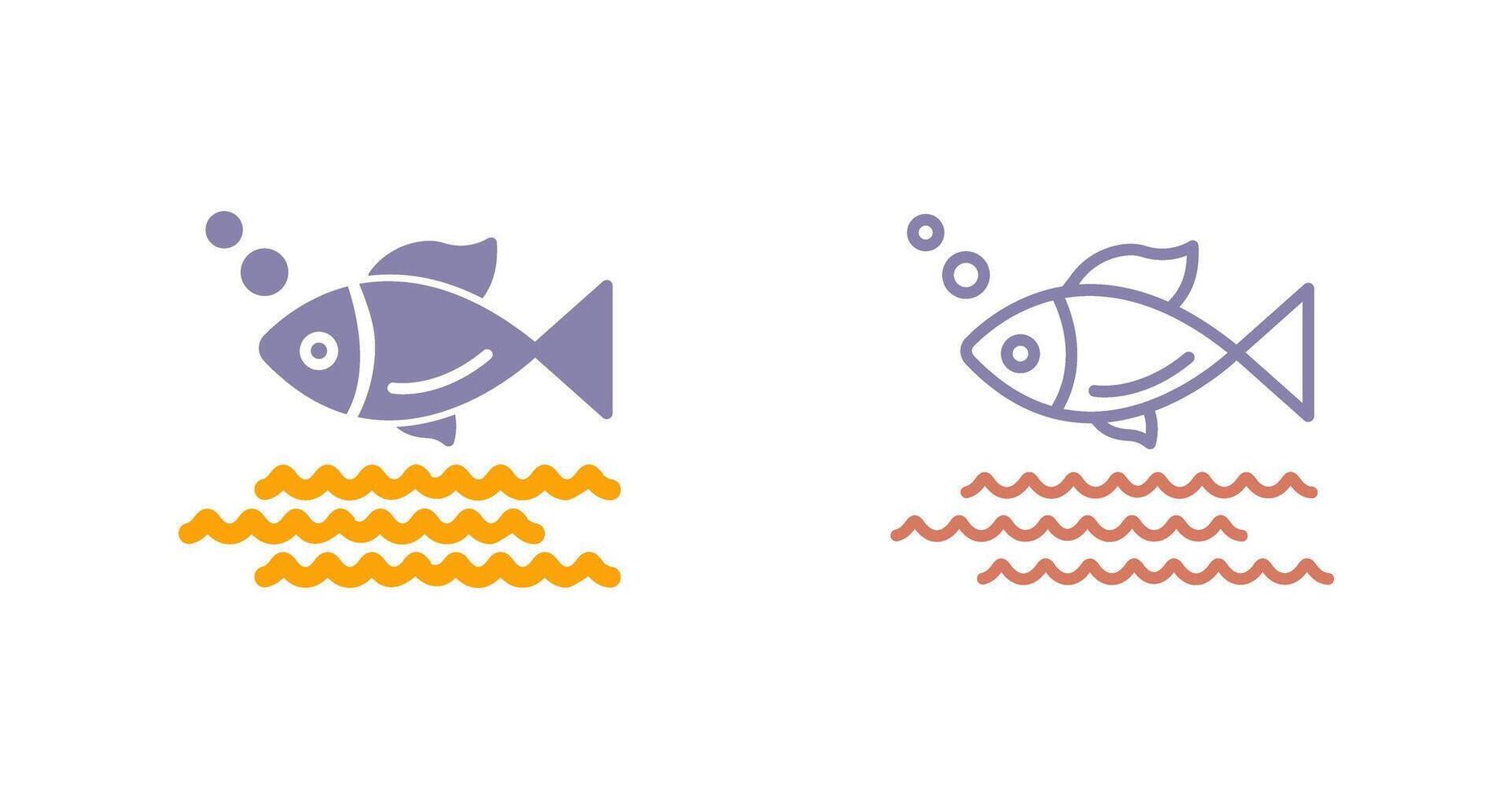 Fish Icon Design vector