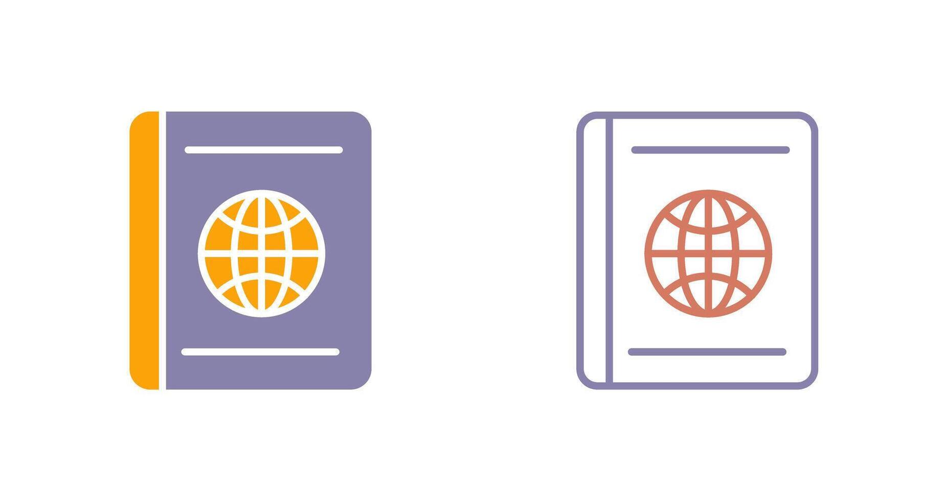 Passport Icon Design vector