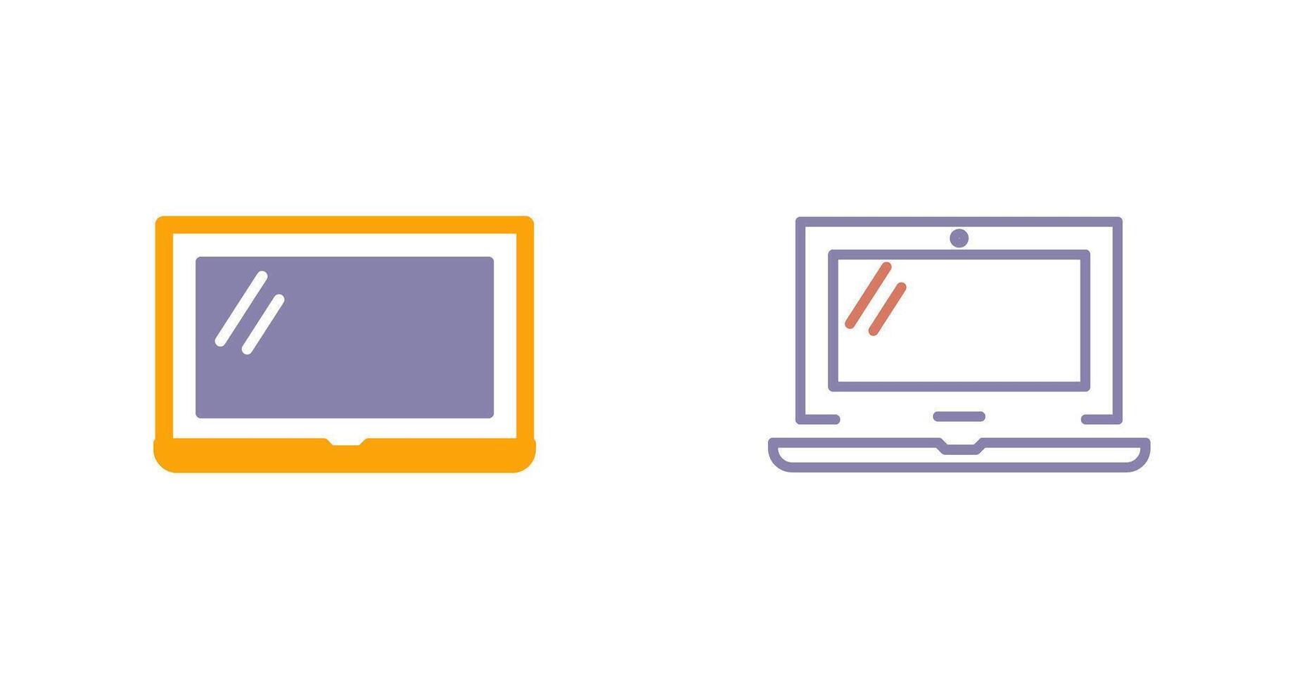 Laptop Icon Design vector