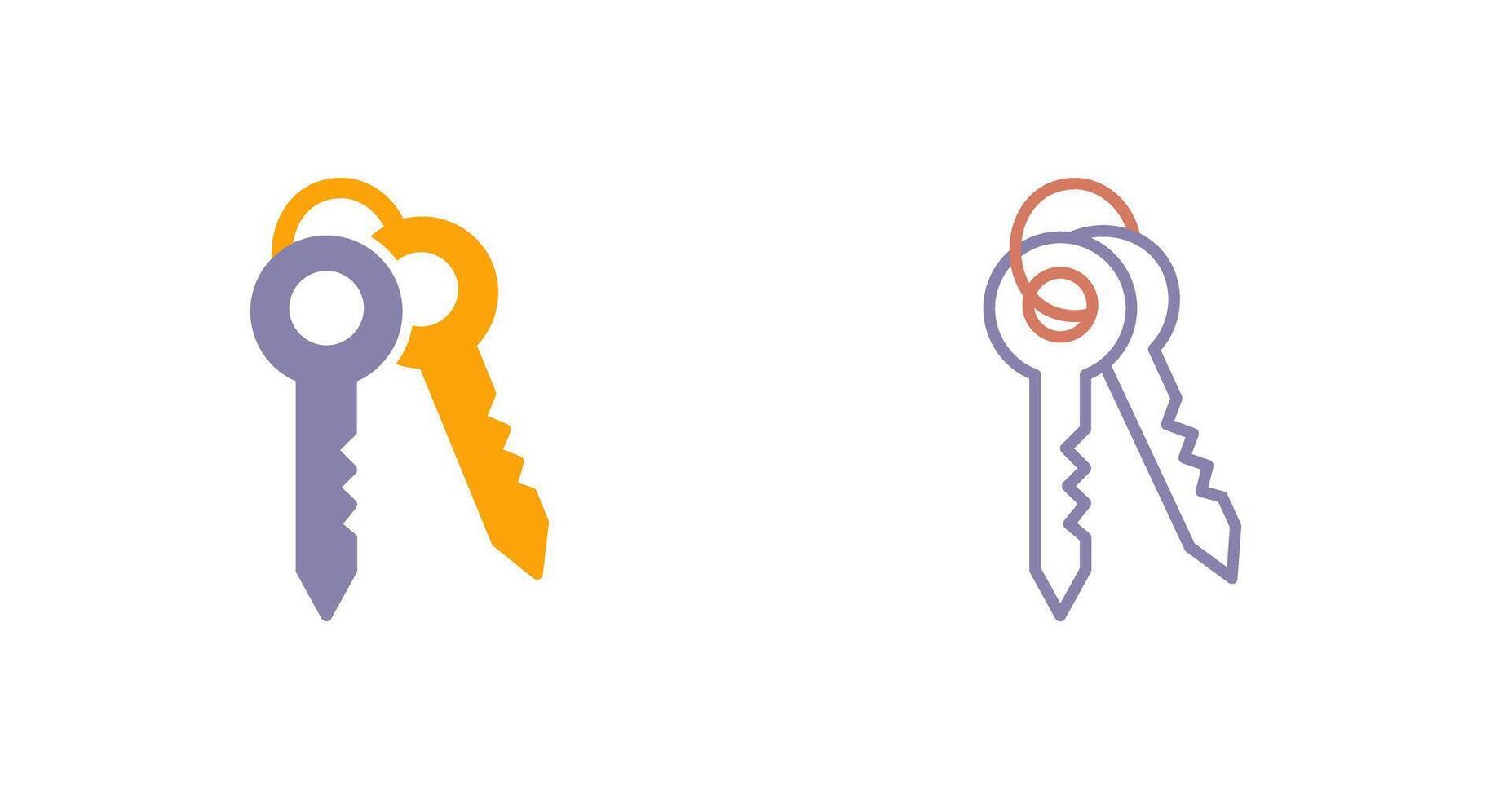 Keys Icon Design vector