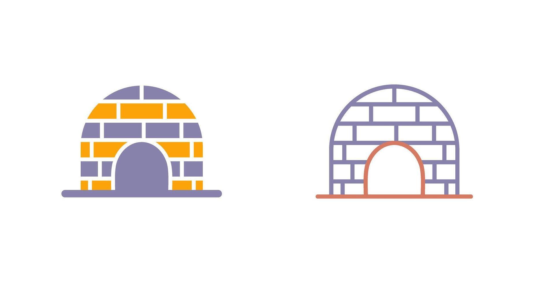 Igloo Icon Design vector