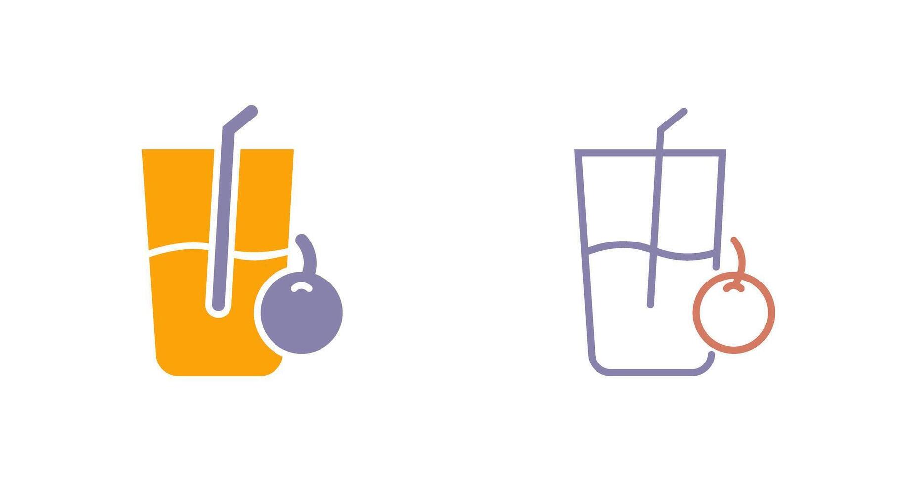 Juice Icon Design vector