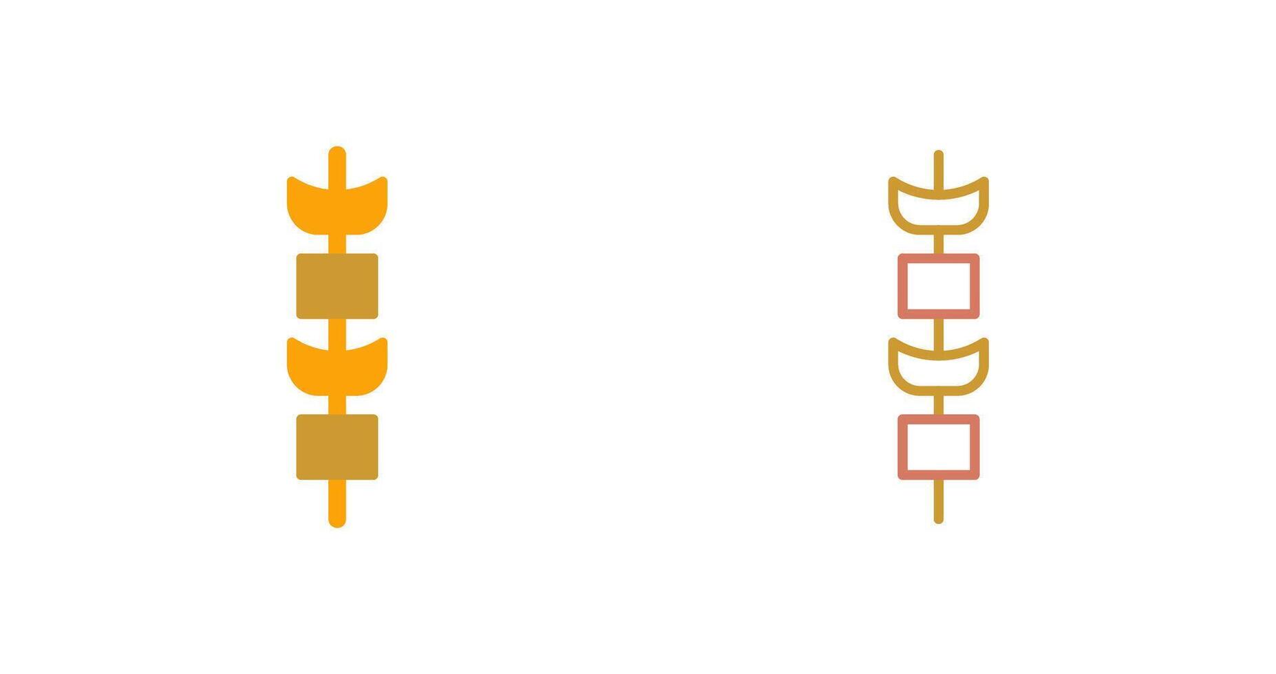 Kebab Icon Design vector