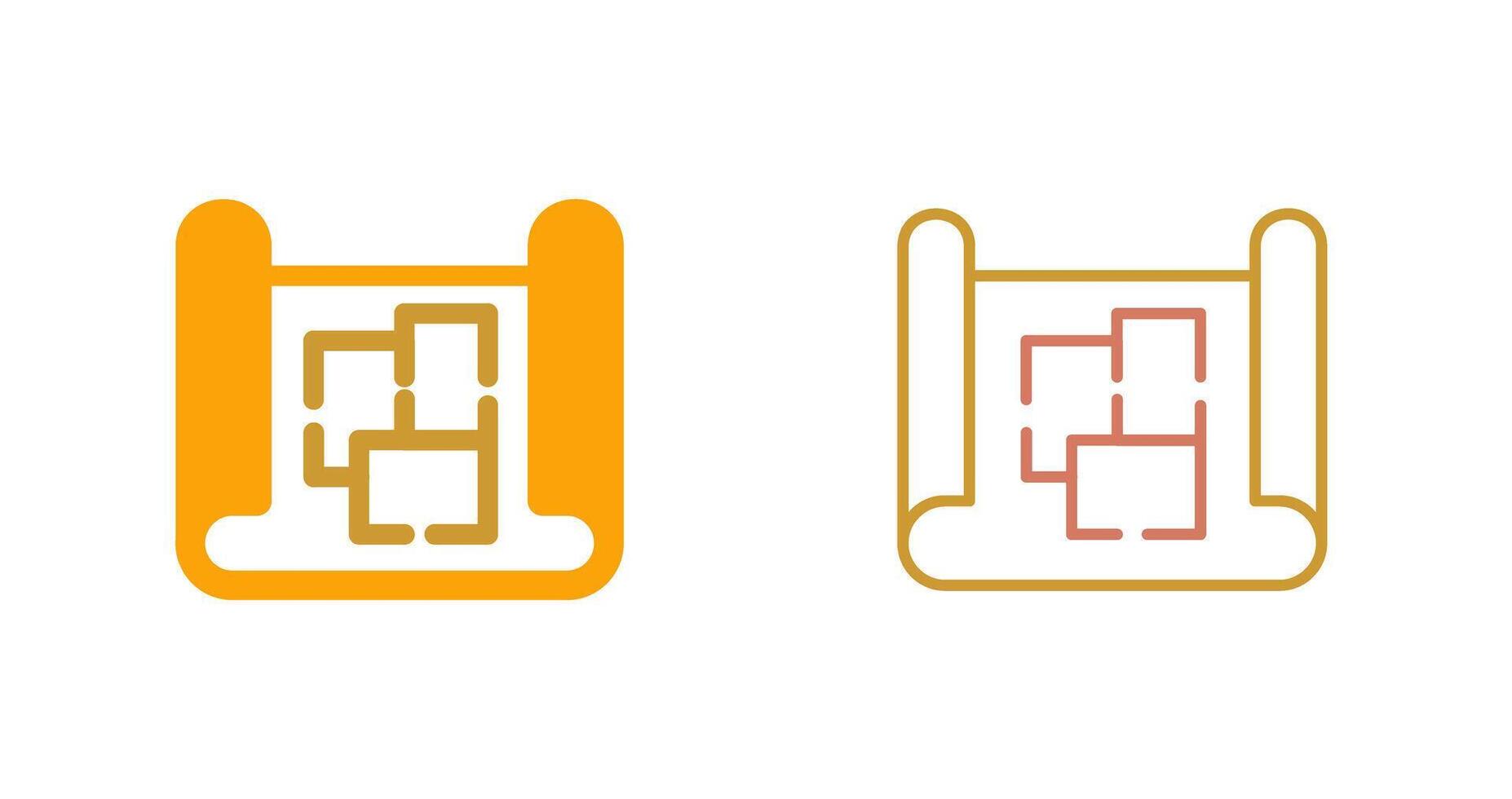 Blueprint Icon Design vector