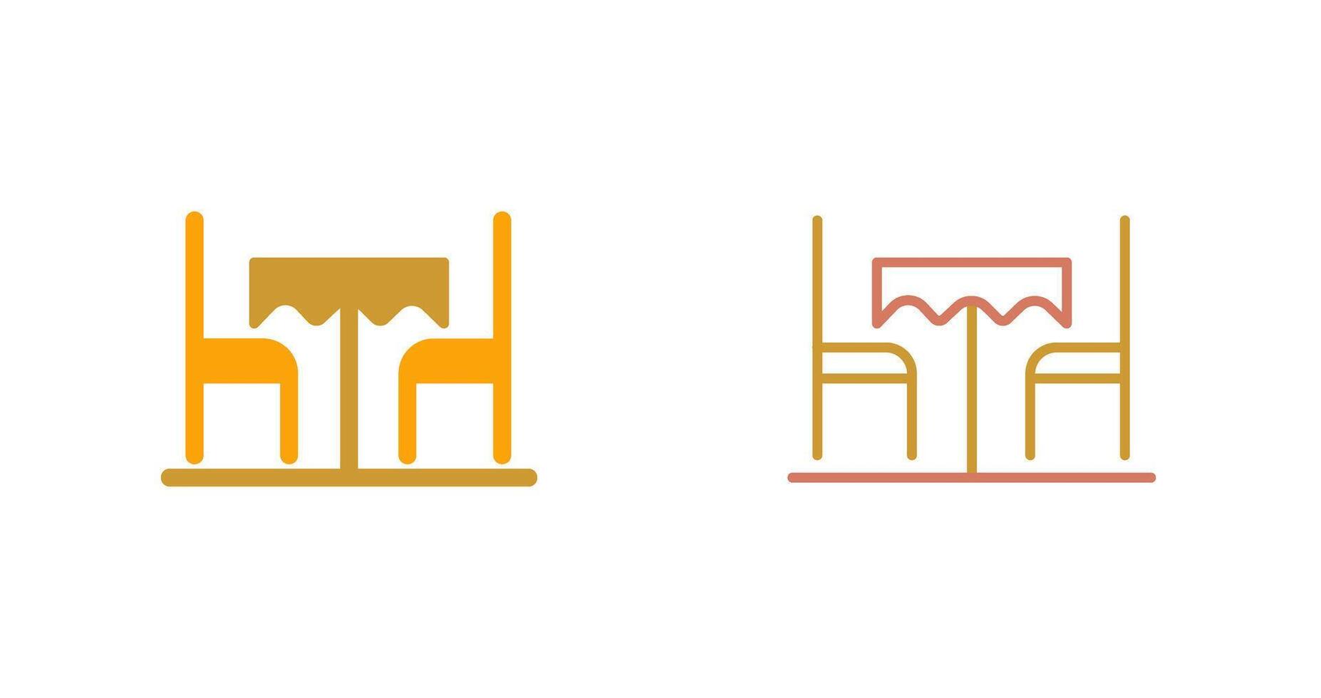 Table Icon Design vector