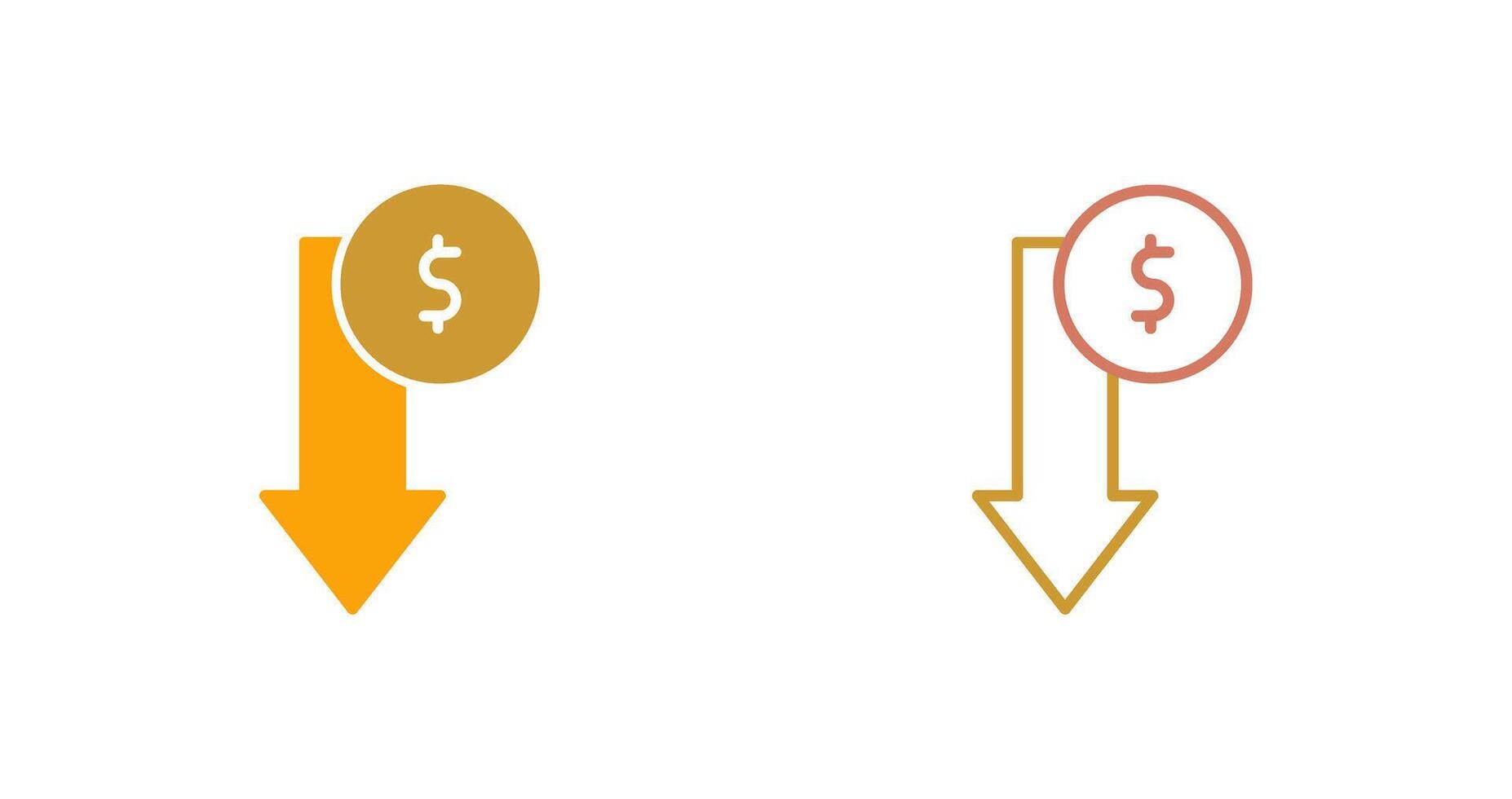 Loss Icon Design vector